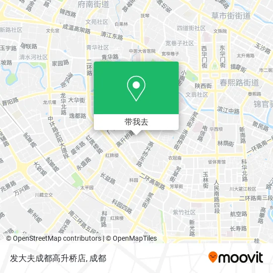 发大夫成都高升桥店地图