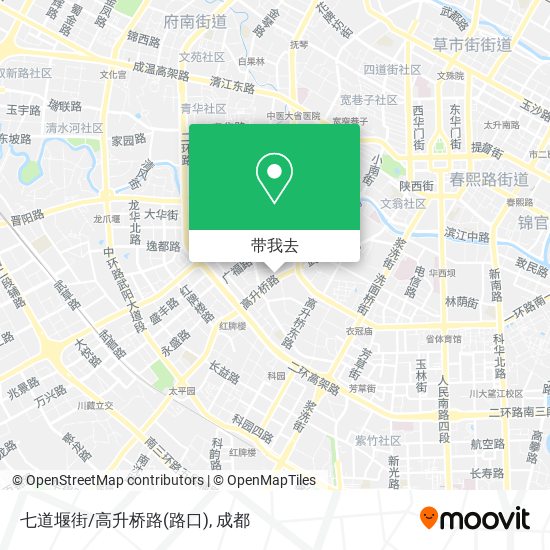 七道堰街/高升桥路(路口)地图