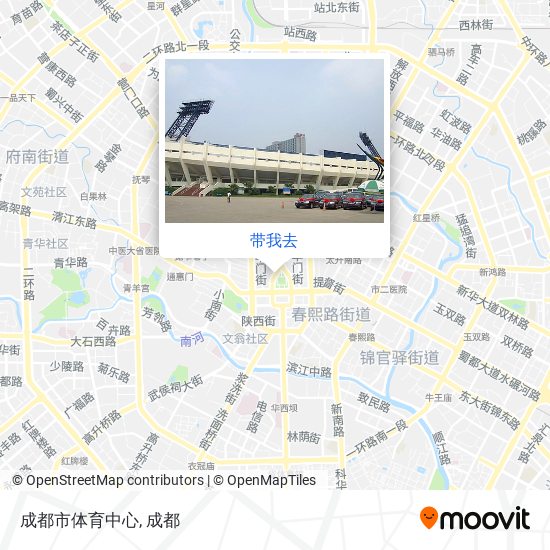 成都市体育中心地图