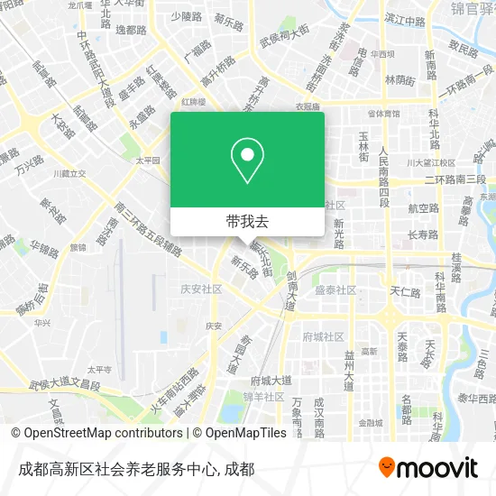 成都高新区社会养老服务中心地图
