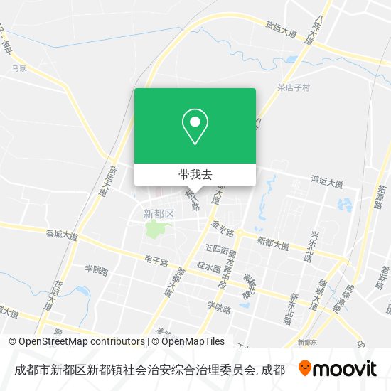 成都市新都区新都镇社会治安综合治理委员会地图