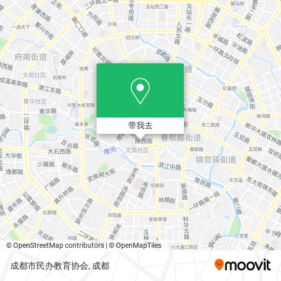 成都市民办教育协会地图