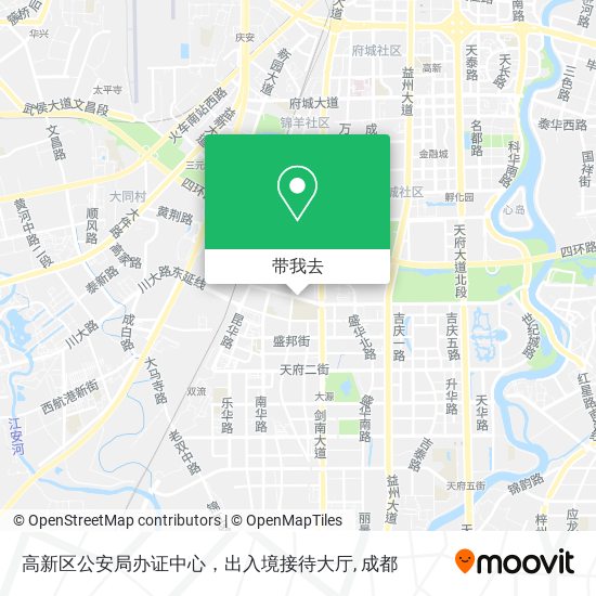 高新区公安局办证中心，出入境接待大厅地图