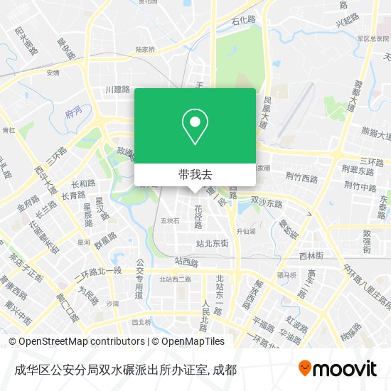 成华区公安分局双水碾派出所办证室地图