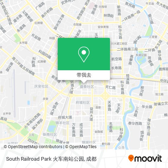 South Railroad Park 火车南站公园地图