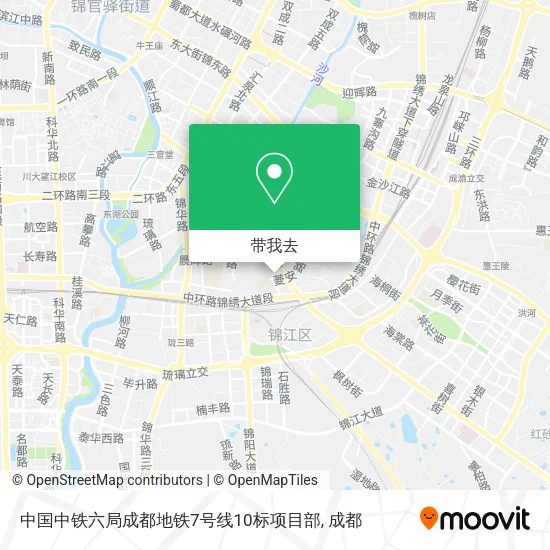 中国中铁六局成都地铁7号线10标项目部地图