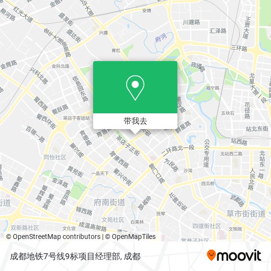 成都地铁7号线9标项目经理部地图