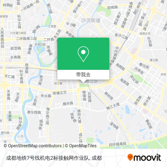 成都地铁7号线机电2标接触网作业队地图