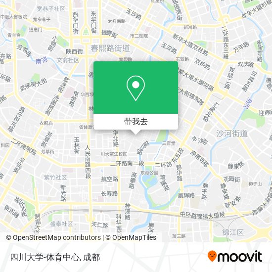 四川大学-体育中心地图