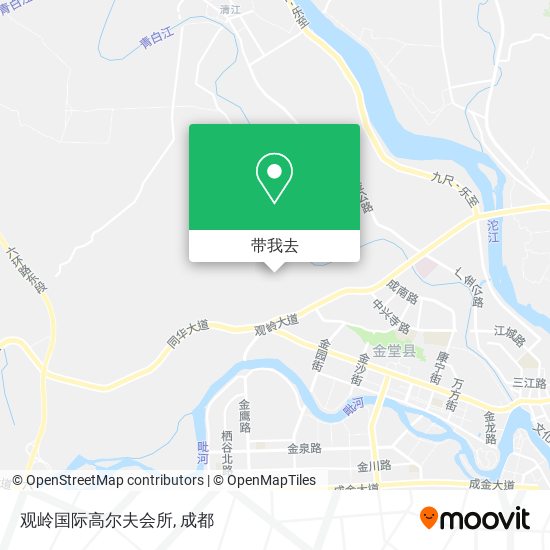 观岭国际高尔夫会所地图