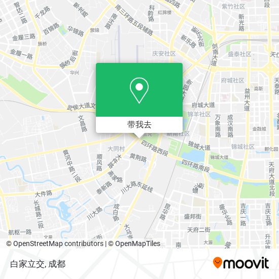 白家立交地图
