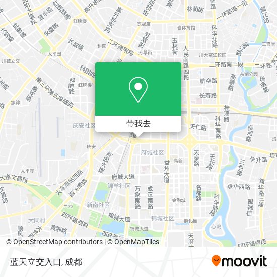 蓝天立交入口地图
