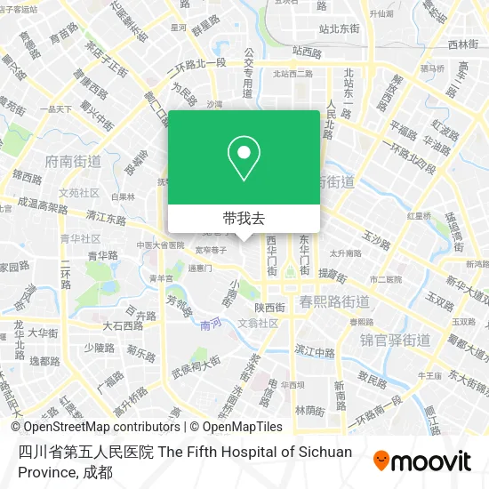 四川省第五人民医院 The Fifth Hospital of Sichuan Province地图