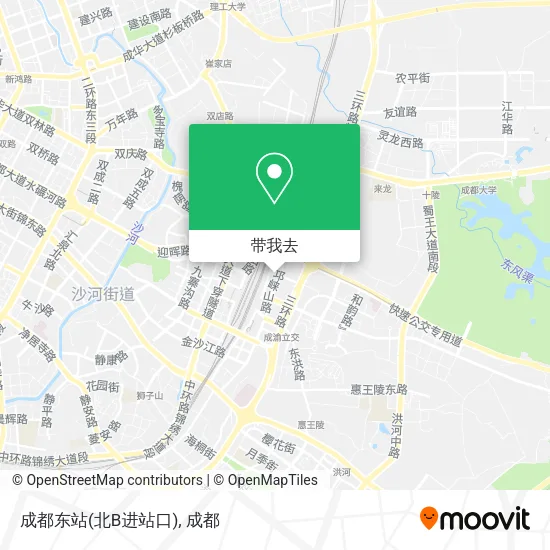 成都东站(北B进站口)地图