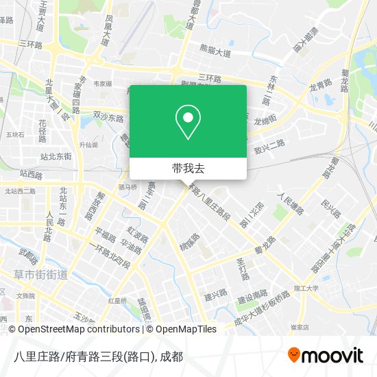 八里庄路/府青路三段(路口)地图