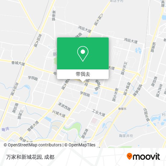 万家和新城花园地图