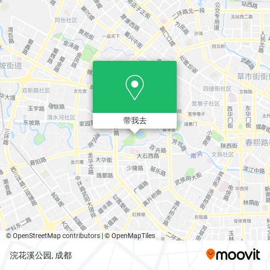 浣花溪公园地图