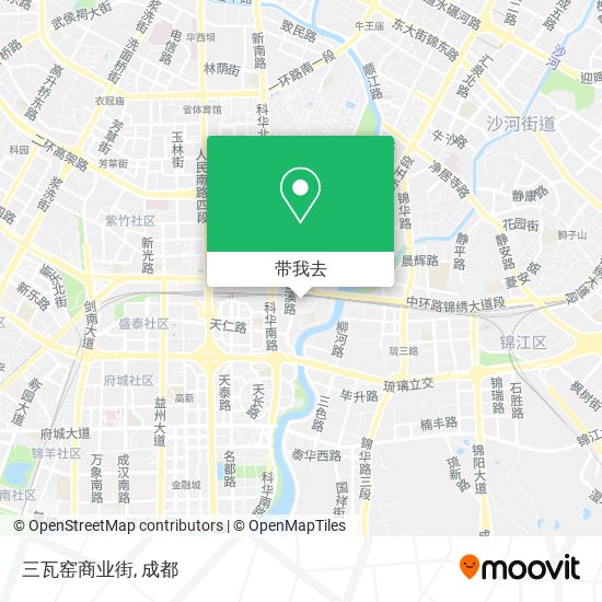 三瓦窑商业街地图