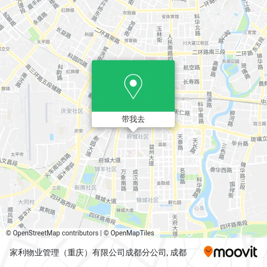 家利物业管理（重庆）有限公司成都分公司地图