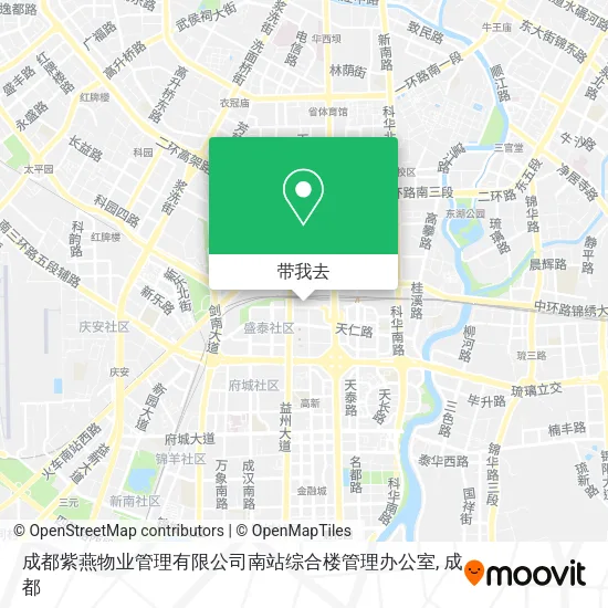 成都紫燕物业管理有限公司南站综合楼管理办公室地图