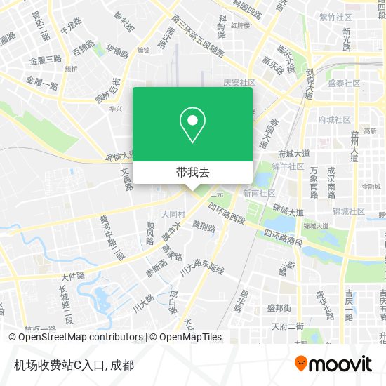 机场收费站C入口地图
