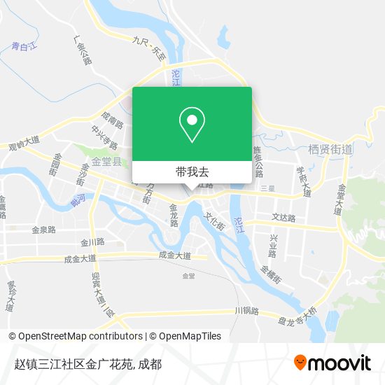 赵镇三江社区金广花苑地图