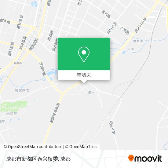 成都市新都区泰兴镇委地图