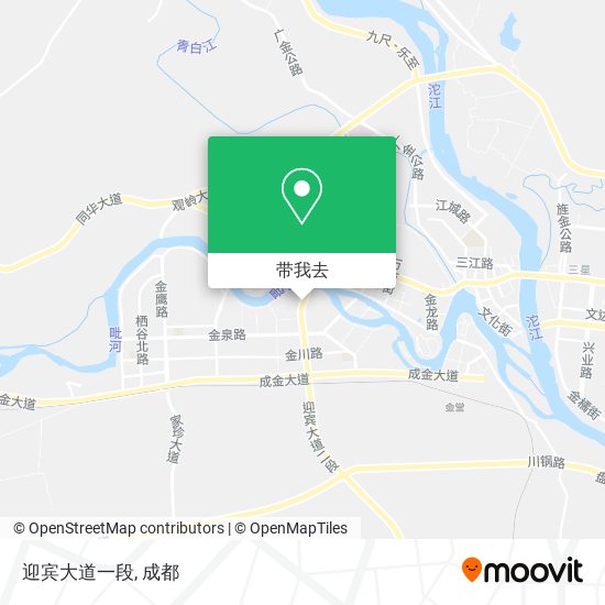 迎宾大道一段地图