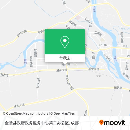 金堂县政府政务服务中心第二办公区地图