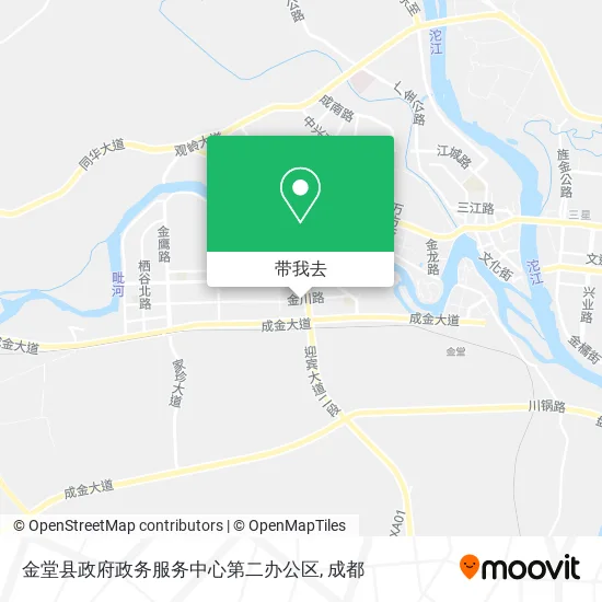 金堂县政府政务服务中心第二办公区地图