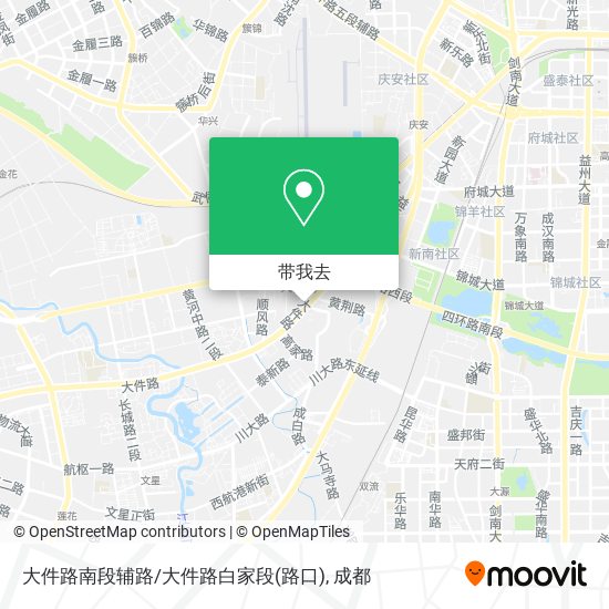 大件路南段辅路/大件路白家段(路口)地图