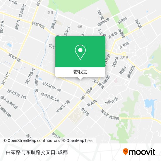 白家路与东航路交叉口地图