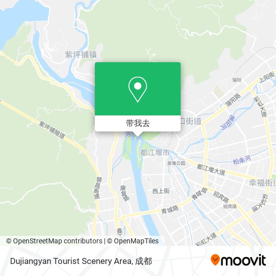 Dujiangyan Tourist Scenery Area地图
