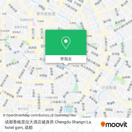 成都香格里拉大酒店健身房 Chengdu Shangri-La hotel gym地图