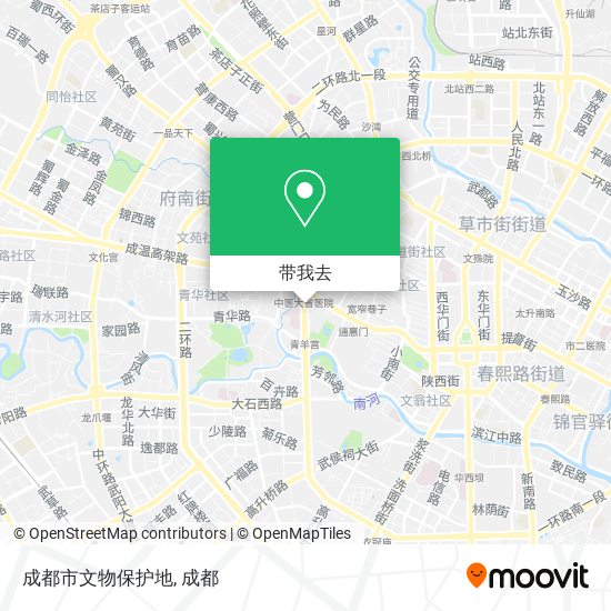 成都市文物保护地地图