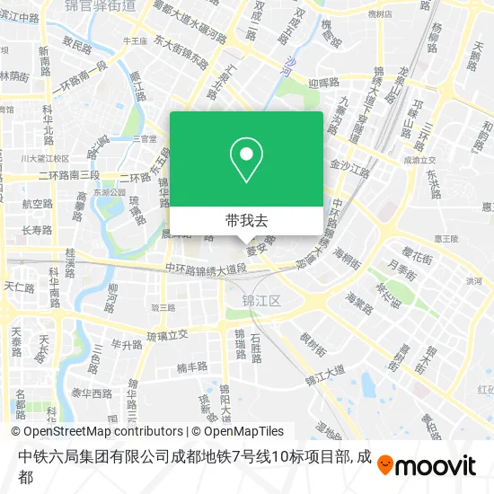中铁六局集团有限公司成都地铁7号线10标项目部地图