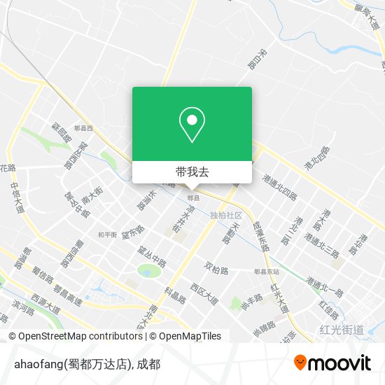 ahaofang(蜀都万达店)地图