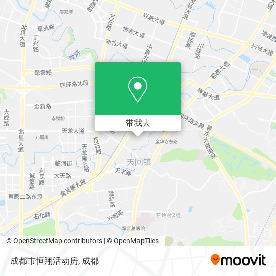 成都市恒翔活动房地图