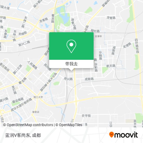 蓝润V客尚东地图