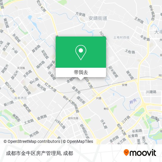 成都市金牛区房产管理局地图