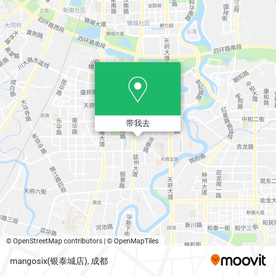 mangosix(银泰城店)地图