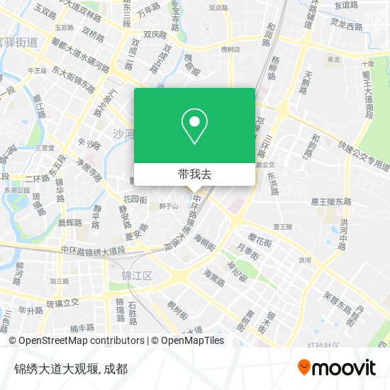 锦绣大道大观堰地图