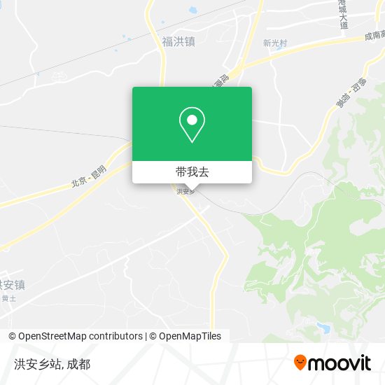 洪安乡站地图