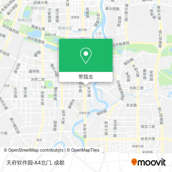 天府软件园-A4北门地图