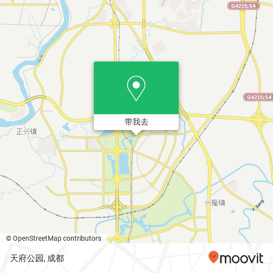 天府公园地图