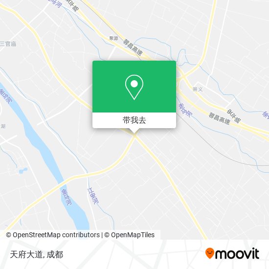 天府大道地图