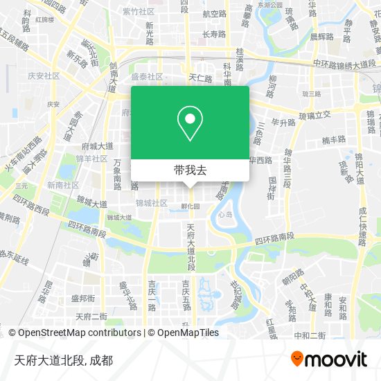 天府大道北段地图