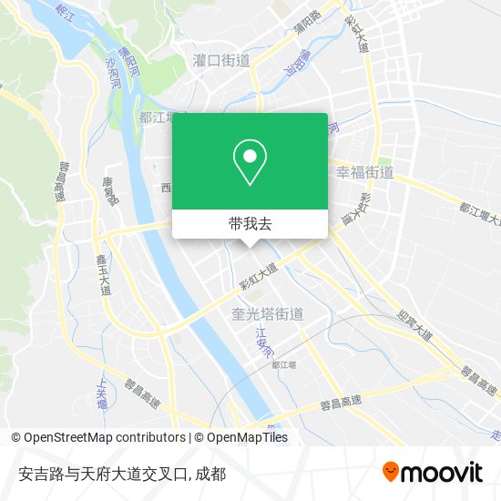 安吉路与天府大道交叉口地图