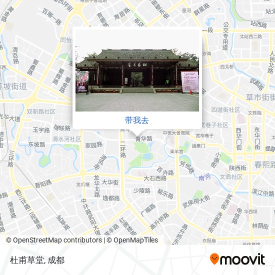 杜甫草堂地图