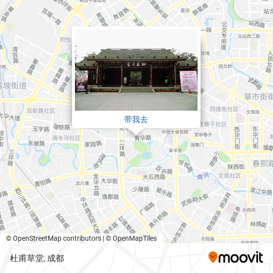 杜甫草堂地图